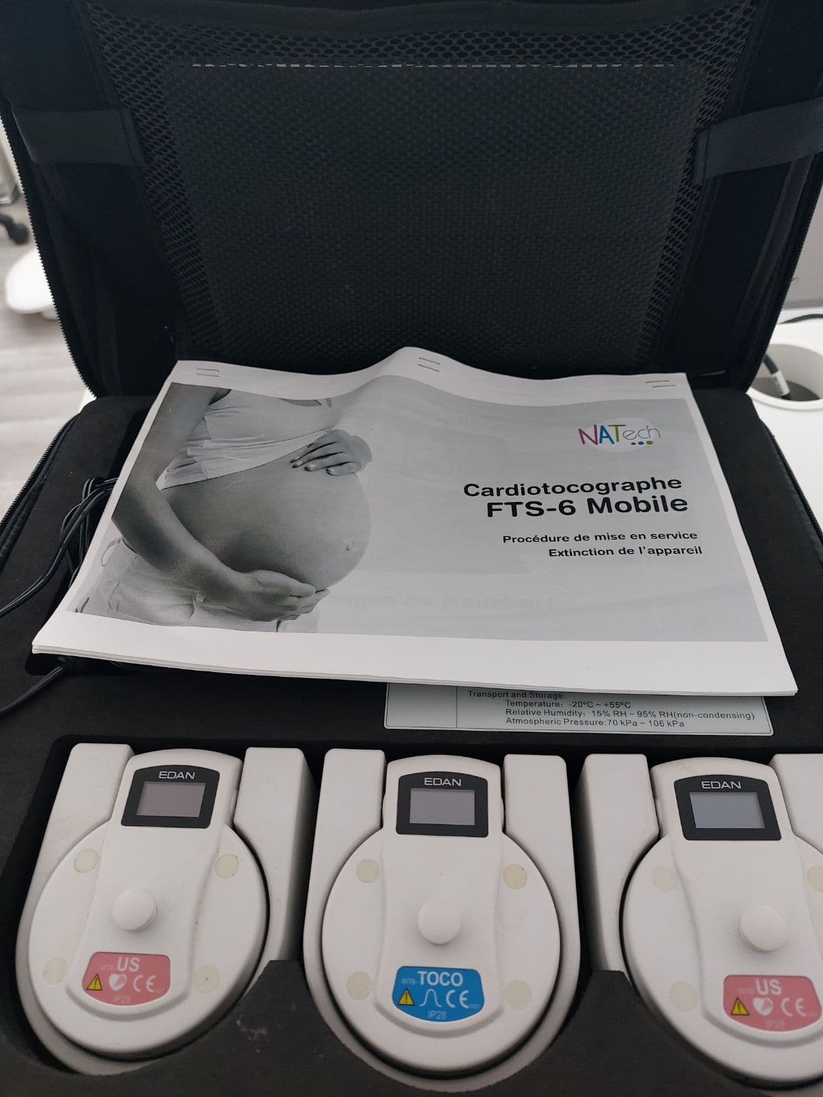 Cardiotocographe FTS-6 Mobile SANS FIL 2RCF/1Toco