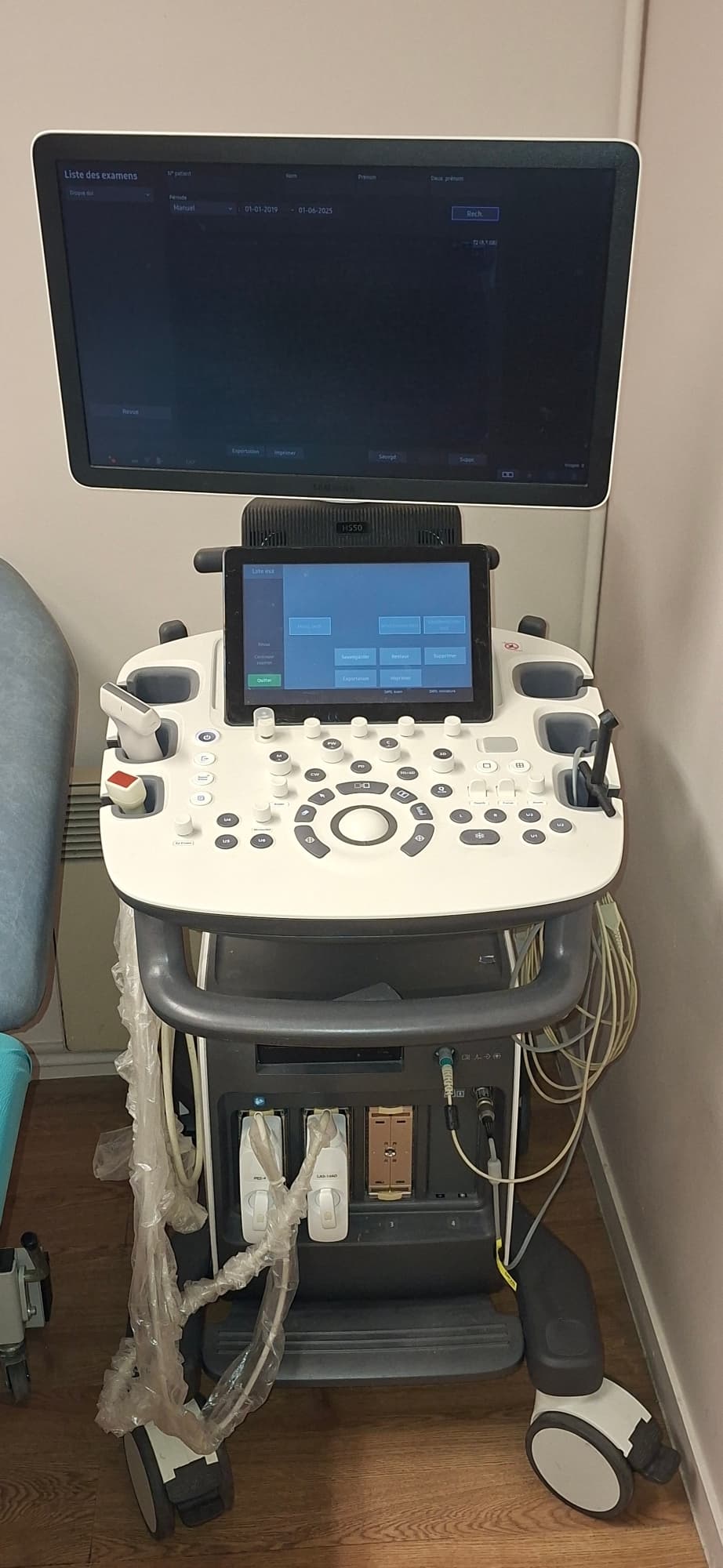 Echocardiographe et echodoppler vasculaire SAMSUNG HS 50 3 SONDES