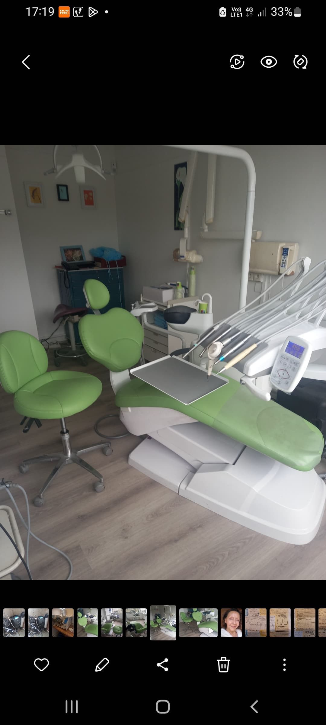 Fauteuil dentaire et Cattani