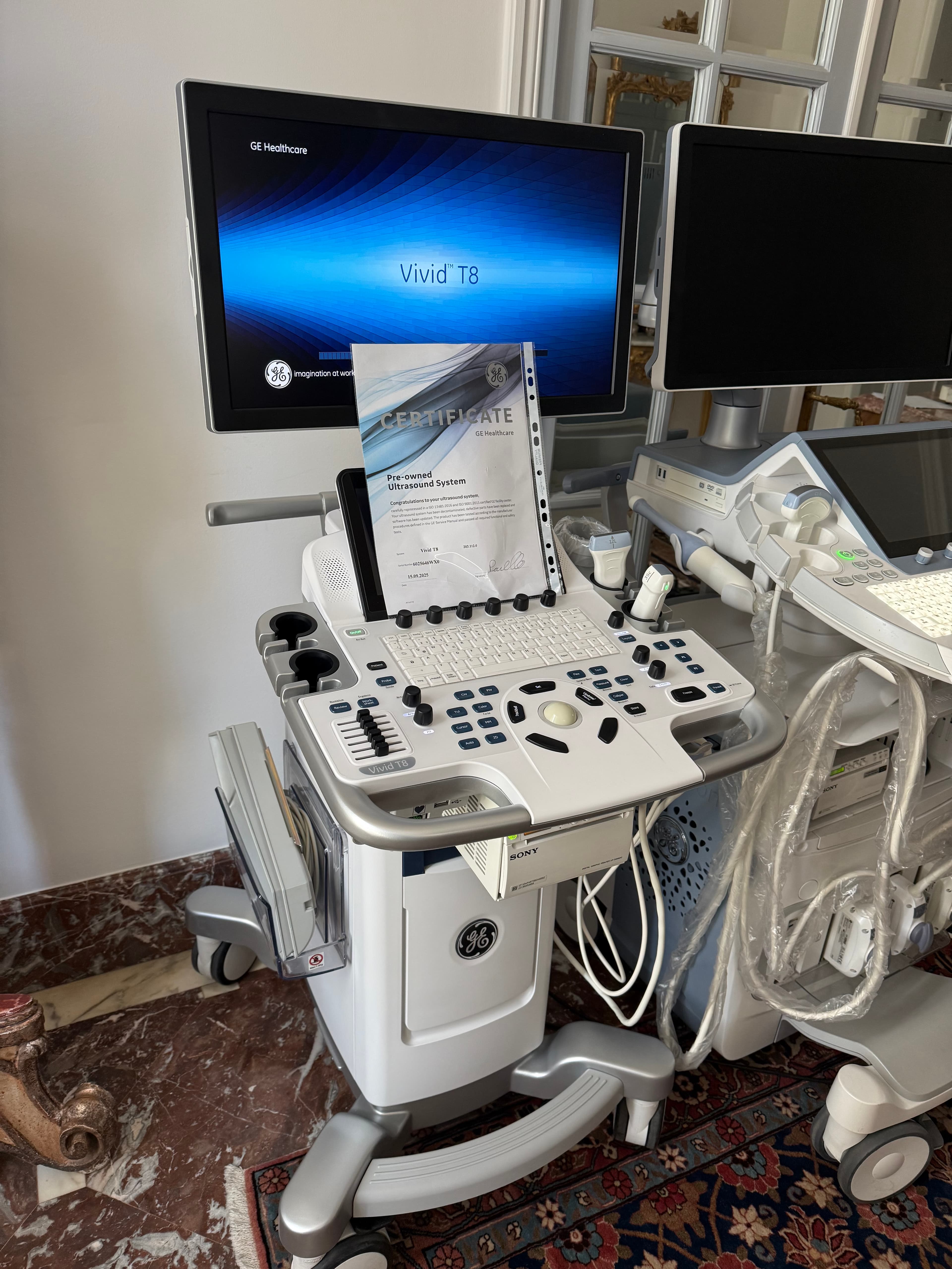 echographe cardio Vasculaire VIVID T8 sonde cardi sonde vasculaire