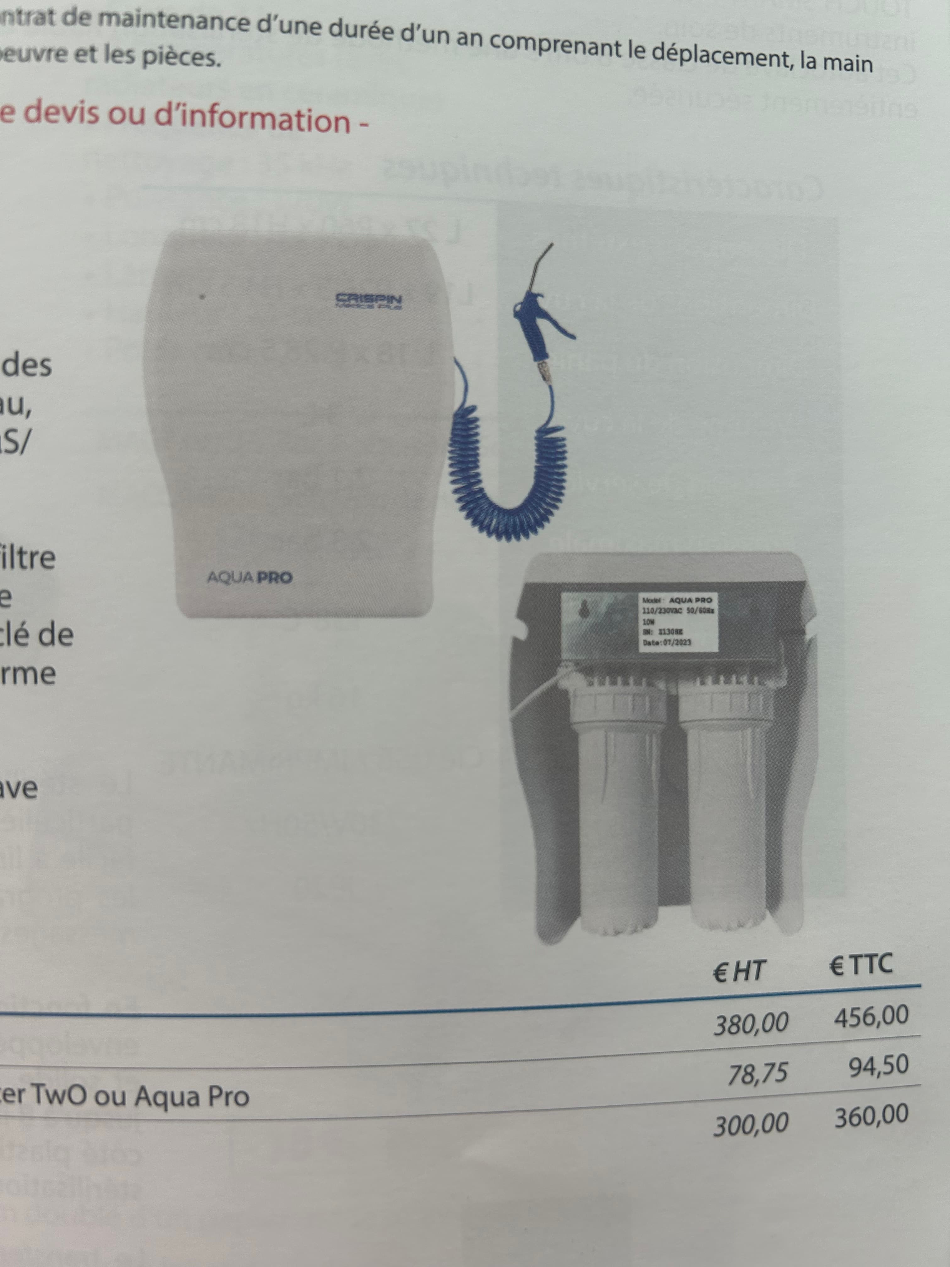 Demineralisateur professionnel NEUF